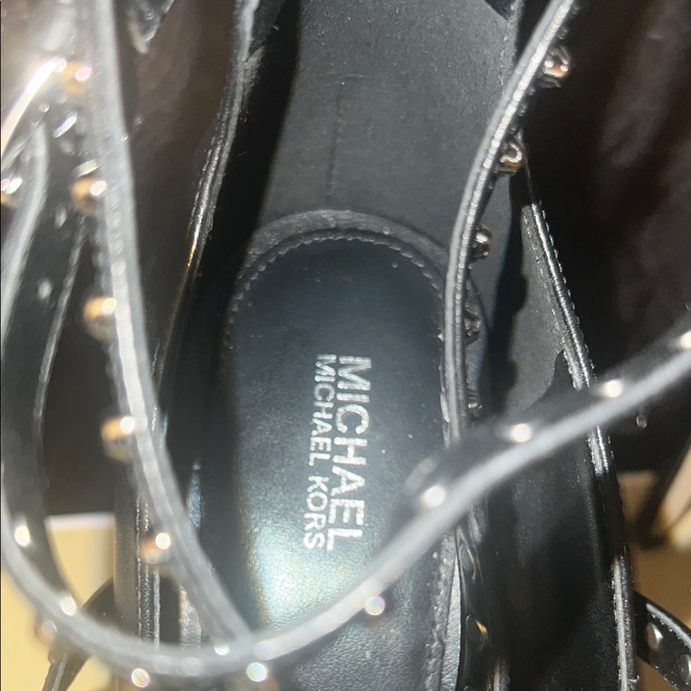Michael Kors Black Strappy Stiletto Heels - Picture 8 of 12
